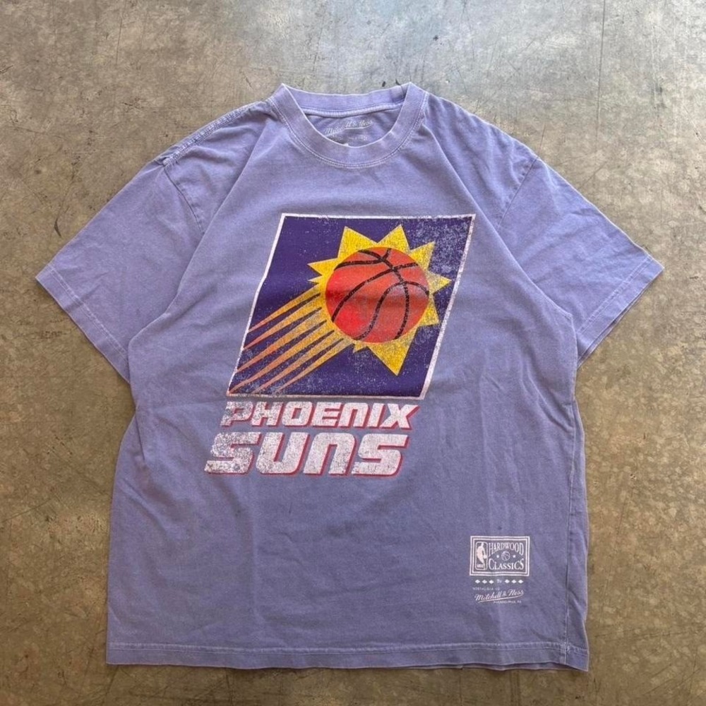 Vintage Style Phoenix Suns Mitchell & Ness NBA T Shirt Size L